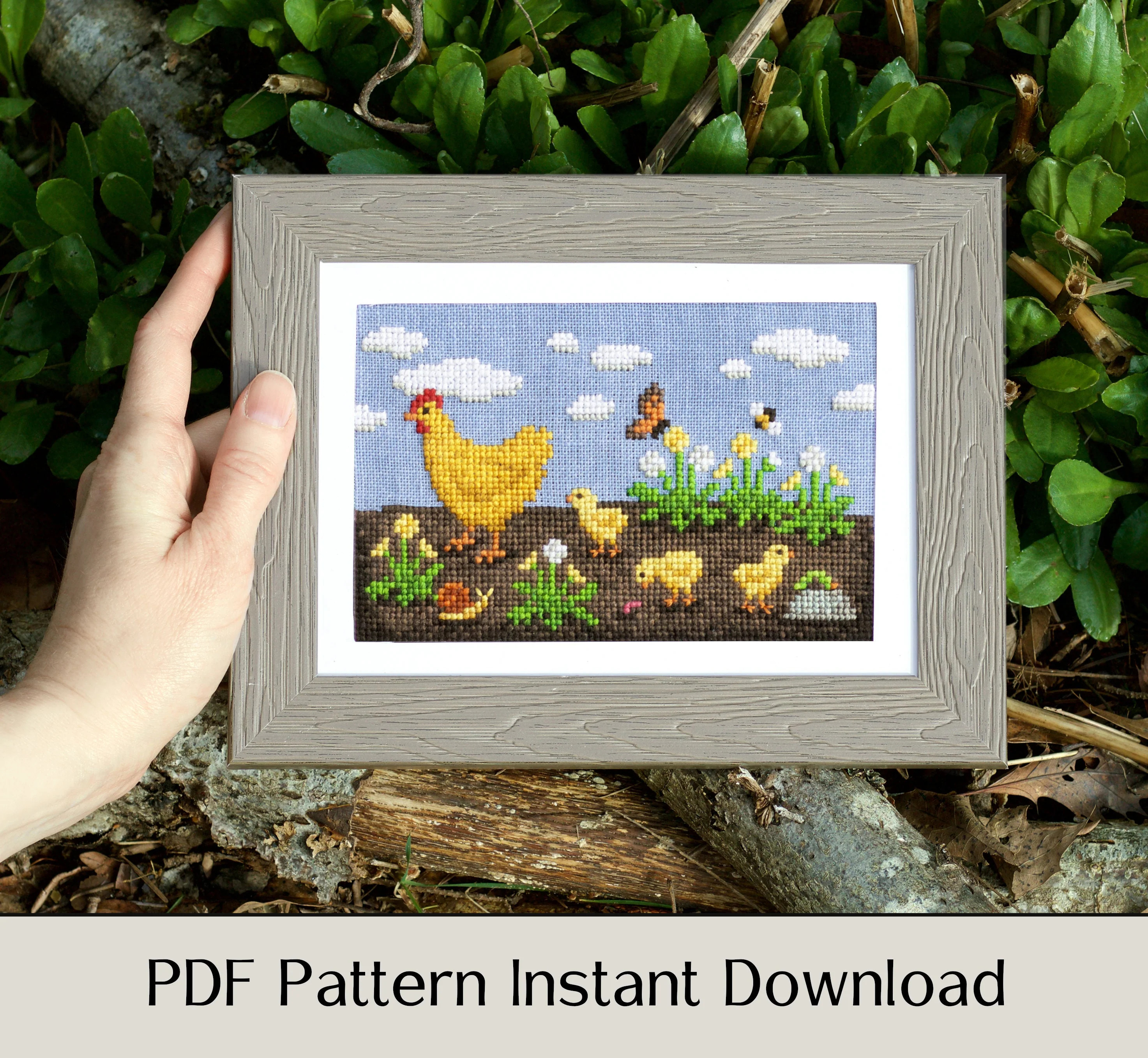 Chicken Adventures - Digital PDF Cross Stitch Pattern - Image 3