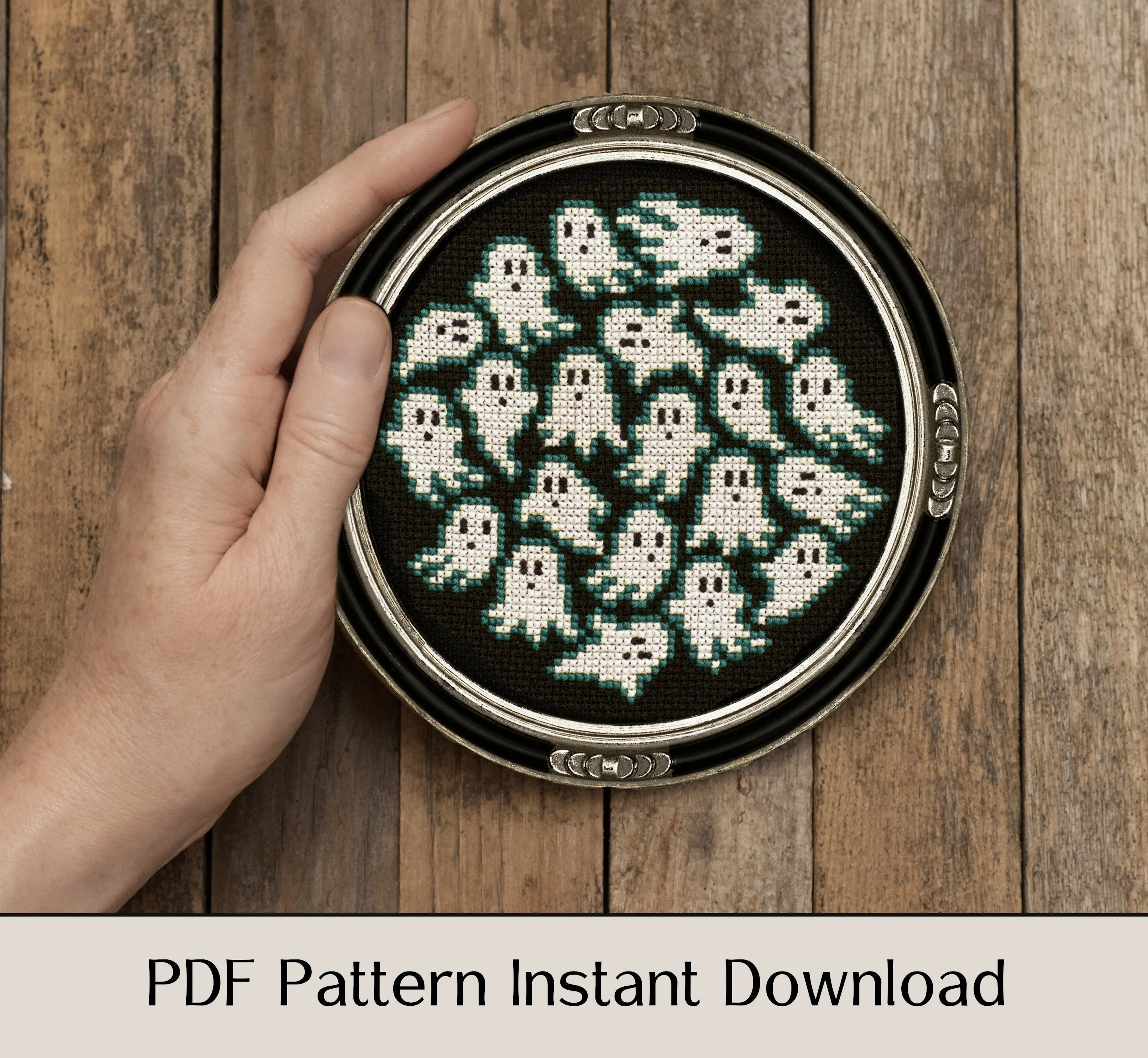 Ghost Sampler - Digital PDF Cross Stitch Pattern - Image 3