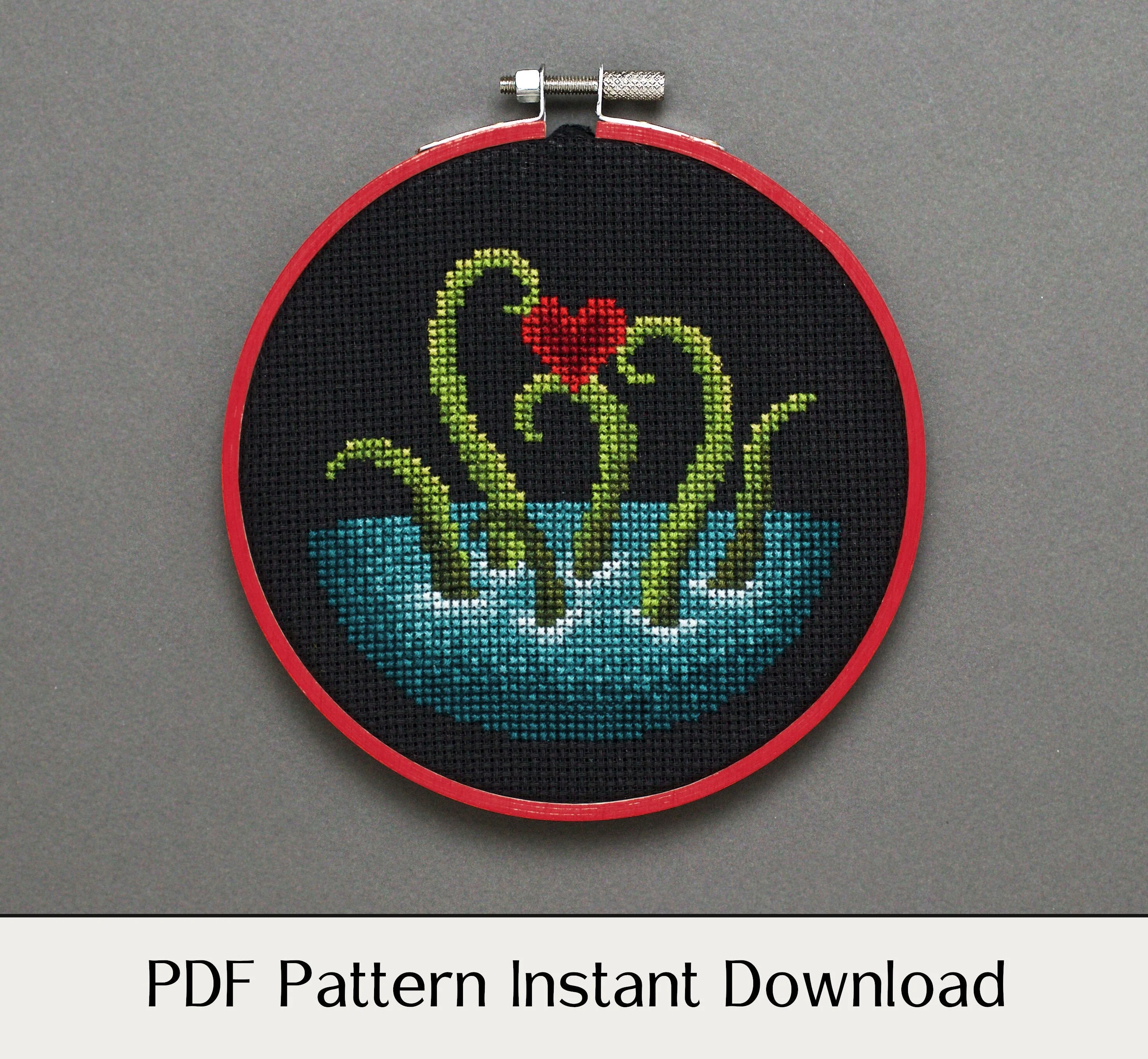 Three Unusual Valentines - Digital PDF Cross Stitch Pattern - Image 3